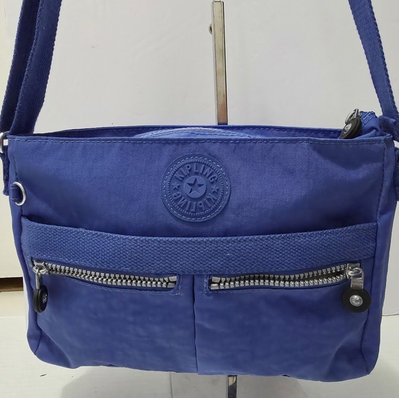 Kipling Angie Blue Purse Crossbody Bag Adjustable Strap  $59 - Picture 1 of 8